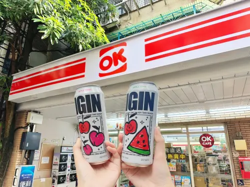 ▲由防彈少年團（BTS）成員 Jin企劃而成的品牌「IGIN 蘋果琴酒調酒」系列，免飛韓國就能喝得到。（圖／OK超商提供）