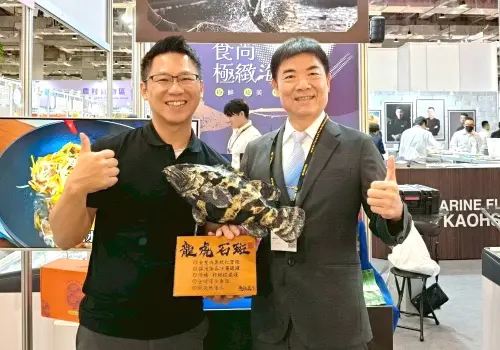 ▲高雄地區水產業者參與台北國際食品展活動，推出高雄海味。(圖／高雄市政府海洋局提供)