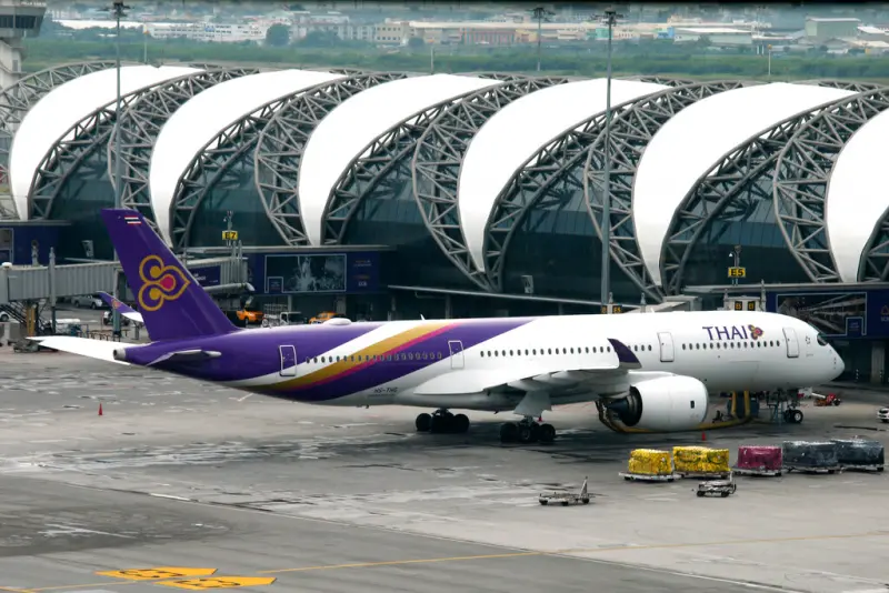 ▲泰國航空從瀕臨破產到破繭重生，獲法院批准結束債務重整程序。（圖／美聯社／達志影像）