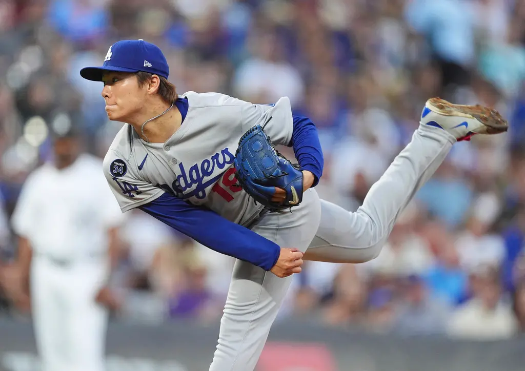 ▲對於山本的壓制力，光芒總教練凱什（Kevin Cash）也大方表示讚賞。他在賽後受訪時說道：「山本的速球非常強勁，他雖然身材不高大，但完全是一名力量型投手。我們打者回到休息區後都說他的速球太誇張。他球路多變，對打者來說非常棘手。」（圖／美聯社／達志影像）