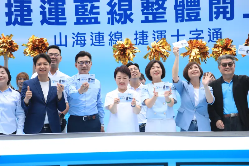 ▲台中市長盧秀燕任內最重大的建設「中捷藍線」今舉行開工典禮。（圖／台中市政府提供，2025.06.26）