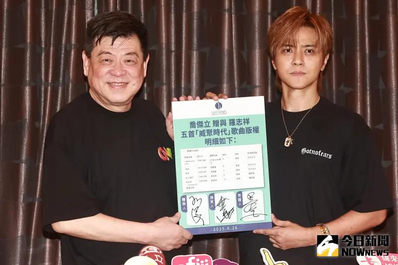 ▲羅志祥(右)不對賀瓏感情風波表態,「別人的事,我不能說什麼,因為我不是當事人。」(圖/記者葉政勳攝影)