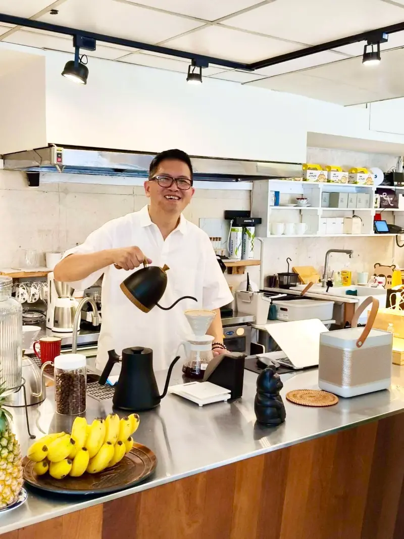 ▲將「悅初」引進台中大墩文化中心，提供愛書人及藝文人士一個悠閒自在空間，是楊明祥年少初衷。（圖／業者提供）