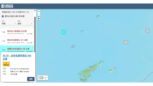 ▲吐噶喇群島在1911年6月15日發生規模8.0地震(USGS規模為M7.9),在當地引發5米海嘯。(圖/郭鎧紋提供) ▲吐噶喇群島在1911年6月15日發生規模8.0地震(USGS規模為M7.9),在當地引發5米海嘯。(圖/郭鎧紋提供)