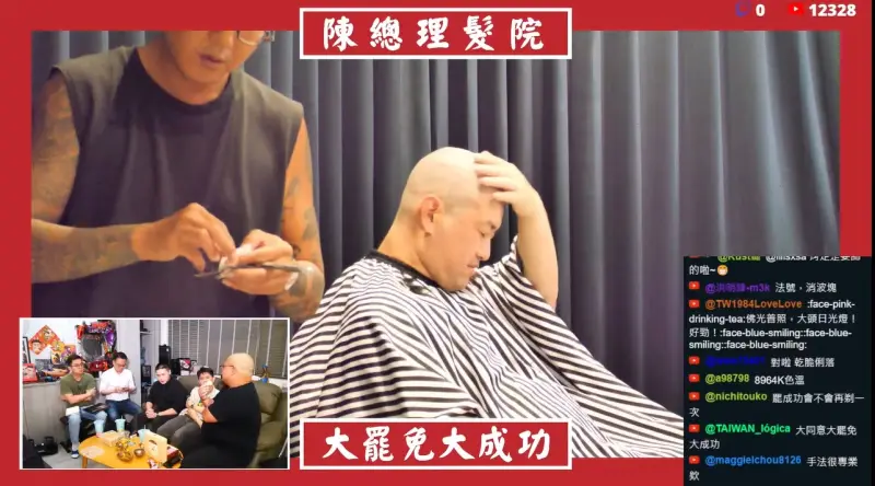 <p>▲頭頂涼涼的有些不習慣，陳柏惟不停摸著自己的光頭。（圖／翻攝陳柏惟YT，2025.06.27）</p>