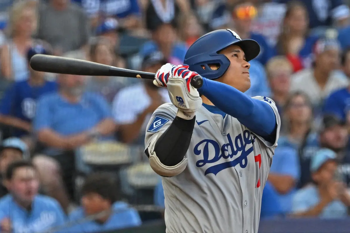 ▲MLB美國職業棒球大聯盟（Major League Baseball）洛杉磯道奇的日籍球星大谷翔平於今（2）日主場迎戰白襪的系列賽首戰中，以第一棒、指定打擊身份先發出場，轟出睽違3場比賽的本季第30轟，展現強大打擊火力。（圖／路透／達志影像）