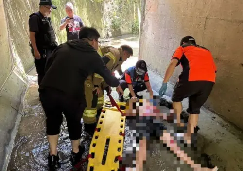 台南男疑追求不成持刀攻擊彩券行女店員　躲山區焚車滅證燒傷遭逮
