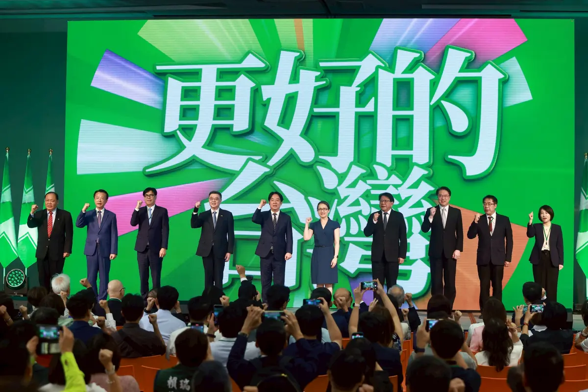 ▲賴清德在全代會首度對於大罷免表態強調「與公民同行」，但黨中央無具體規劃，不僅罷團包括黨籍立委都感到無所適從。（圖／記者葉政勳攝）