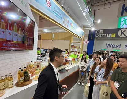 ▲大安工研董事長特助許育旻表示，無糖果醋系列符合健康概念，抓住了民眾需求。（圖／業者提供）