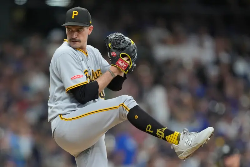 ▲匹茲堡海盜投手Andrew Heaney成為各隊覬覦的對象。（圖／美聯社／達志影像）