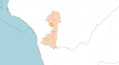 ▲台南市淹水警戒範圍。（圖／水利署）