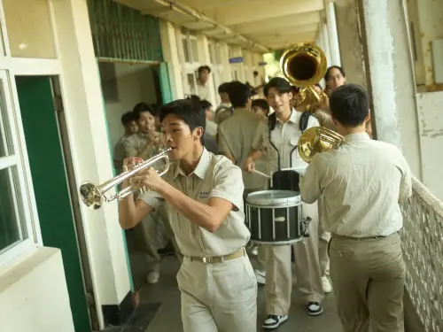 ▲《進行曲》描述第一志願名校學生，為了實現音樂夢想的努力過程。（圖／台北電影節提供）