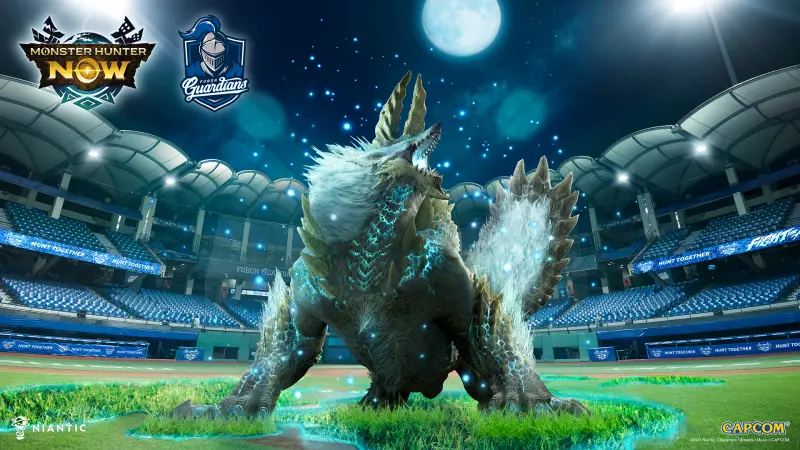 ▲富邦悍將「熱力製造所」主題日7月12、13日登場，與人氣手機遊戲《Monster Hunter Now》再度攜手合作，跨界聯動內容全面升級，一起來到新莊城堡來場精彩的狩獵！此外更邀請到韓國新世代嘻哈女團 「YOUNG POSSE」擔任開球嘉賓，也會進行賽後演唱。（圖／富邦悍將提供）