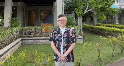 ▲沈方正帶領老爺集團逾三十年，旗下14間飯店中，帛琉老爺無疑是最具挑戰的計畫之一。（圖／國際中心記者賴正琳攝）