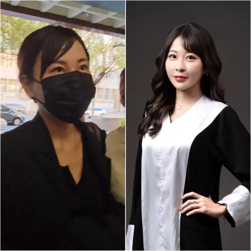 ▲外號「仙塔」的網紅律師李宜諪涉嫌洩密遭搜索約談，左為地檢署現場照片，右為IG照片。（圖／記者劉松霖攝、翻攝IG）