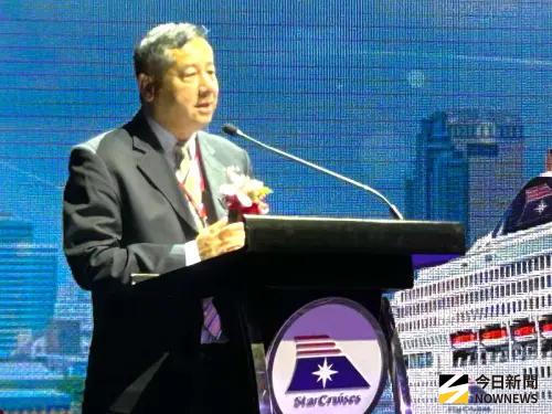 ▲台灣港務公司總經理王錦榮致詞。(圖／記者黃守作攝，2025.06.30)