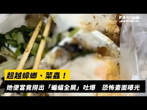 超越蟑螂、菜蟲！她便當竟撈出「蝙蝠全屍」吐爆　恐怖畫面曝光｜NOWnews