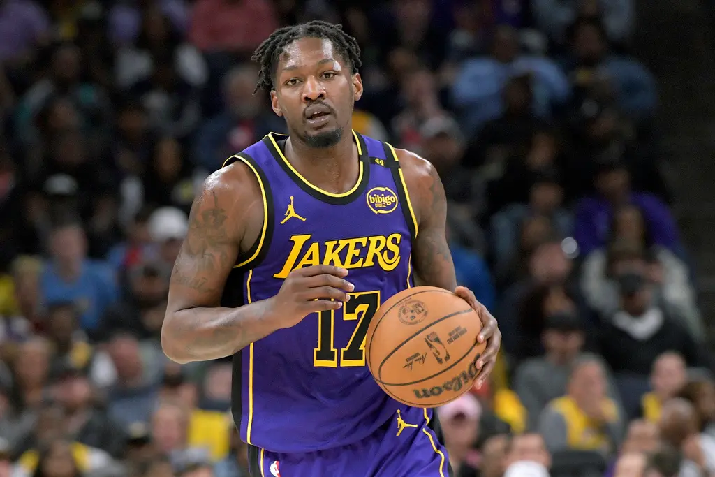 ▲洛杉磯湖人「3D球員」Dorian Finney-Smith與休士頓火箭隊達成一紙4年5300萬美元（約合新台幣15.4億元）合約，結束短暫湖人生涯，正式投身火箭陣營。（圖／美聯社／達志影像）