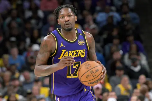 ▲洛杉磯湖人「3D球員」Dorian Finney-Smith與休士頓火箭隊達成一紙4年5300萬美元（約合新台幣15.4億元）合約，結束短暫湖人生涯，正式投身火箭陣營。（圖／美聯社／達志影像）