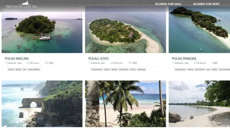 ▲印尼有小島在網路上公開販售。（圖／翻攝自聯合早報）