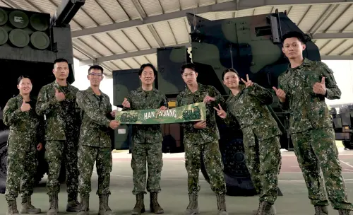 ▲總統賴清德日前前往台中勗勉「陸軍砲兵第58指揮部」。（圖／總統府提供）