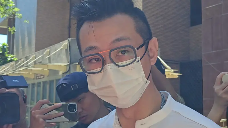 ▲彭振聲委任律師李岳洋表示，彭振聲進入北院時仍不知太太身亡，直到開庭前幾分鐘才知情。（圖／記者劉松霖攝）