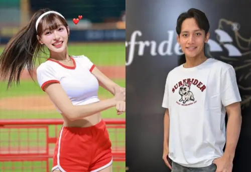 ▲又一對球員與啦啦隊！陳晨威爆熱戀啾啾　林襄（左）曾球場喊：臭馬傑森（右）。（圖／林襄IG、馬傑森IG）