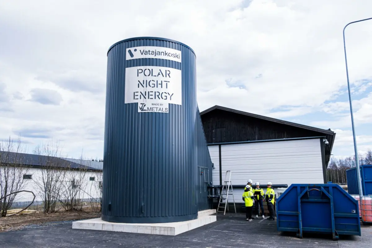 ▲波蘭能源公司 Polar Night Energy，近年致力於開發沙子電池（Sand Battery）這個新穎的儲電系統。（圖／翻攝Polar Night Energy）