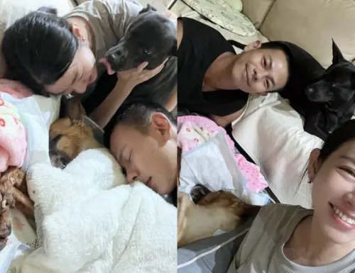 ▲米可白難得曬和男友孫綻合照，沒想到是因為錢錢過世。（圖／翻攝自米可白IG）