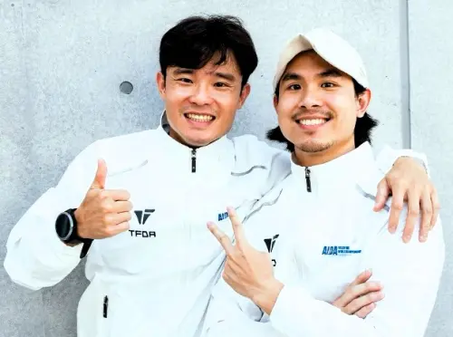 李柏彥、詹凱翔。(圖/台灣自由潛水協會提供) ▲李柏彥、詹凱翔。(圖/台灣自由潛水協會提供)