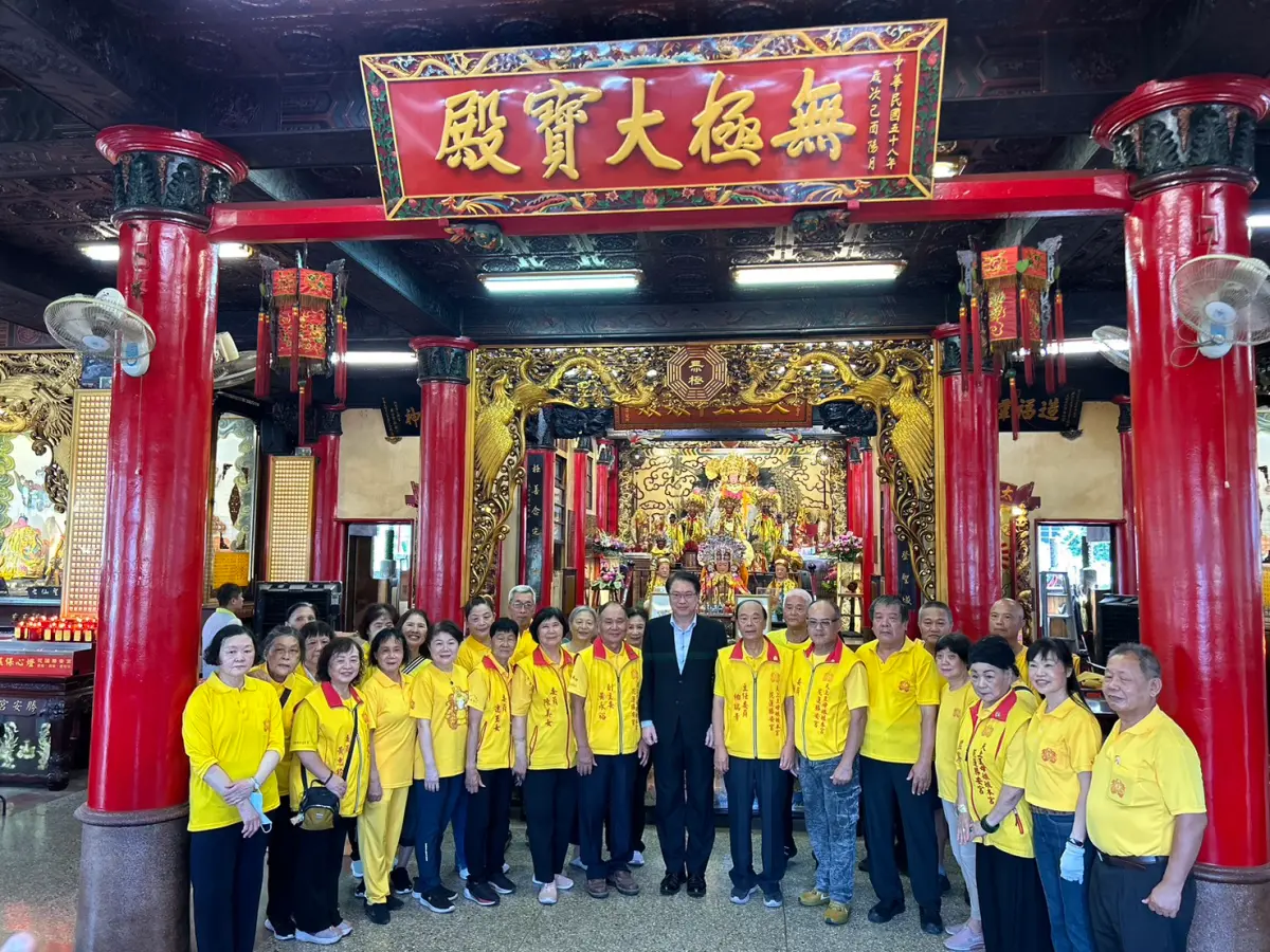 ▲林右昌今赴花蓮參香。（圖／記者陳佩君攝，2025.07.03）