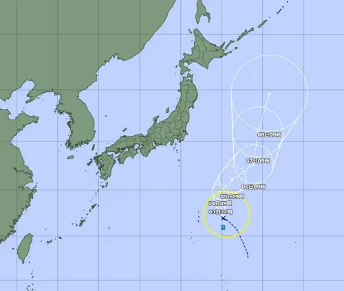 ▲氣象粉專「台灣颱風論壇｜天氣特急」表示，颱風木恩形成，但根據路徑圖觀看，木恩很明顯離台灣，甚至是日本有一大段距離。（圖／台灣颱風論壇｜天氣特急）