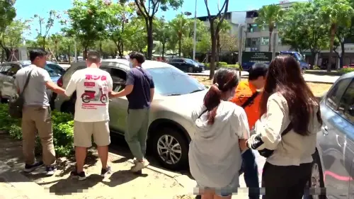 ▲當場逮捕吳姓男嫌、許姓女嫌二人，依刑事訴訟法當場將二人依現行犯逮捕，帶案偵辦。(圖／記者郭凱杰翻攝)