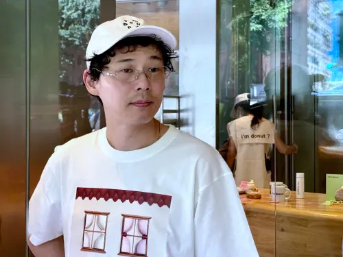 ▲主廚平子良太（Hirako Ryota）特地來台，分享「希望讓更多人吃到他創造出來的甜甜圈」。（圖／記者蕭涵云攝）