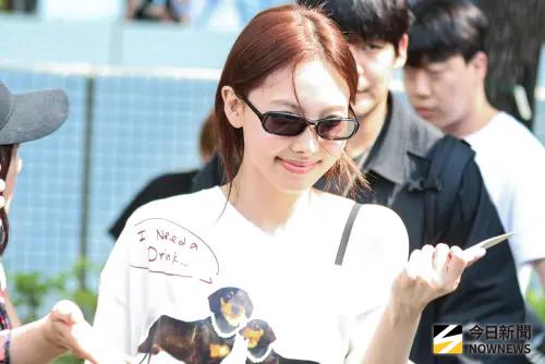 ▲TWICE娜璉抵台。（圖／記者朱永強攝）