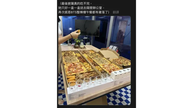 ▲宇宙明星來了！必勝客韓風醬烤雪花牛披薩聯名BT21推星空一口杯 女粉為「掃貨」餵飽整棟樓（圖／threads）