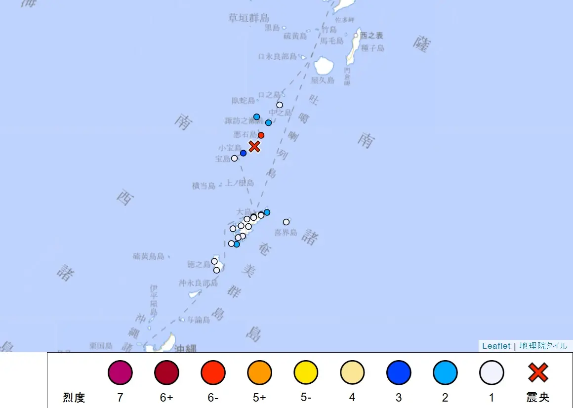 日本鹿兒島外海地震搖不停！十島村村長：已進入考慮撤島階段
