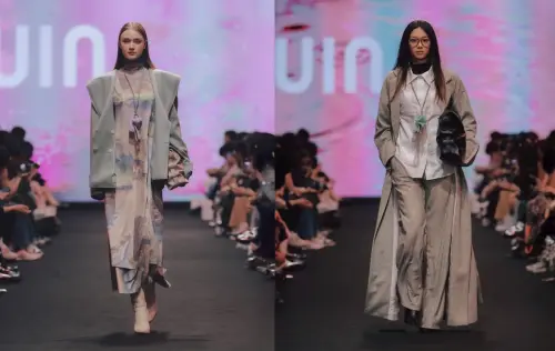 今年「2025台北時裝週」登場的設計品牌UUIN,也與旭榮合作,從最新系列布料中挑選多款具永續與機能特色的面料進行創作。(圖/旭榮集團提供) ▲今年「2025台北時裝週」登場的設計品牌UUIN,也與旭榮合作,從最新系列布料中挑選多款具永續與機能特色的面料進行創作。(圖/旭榮集團提供)