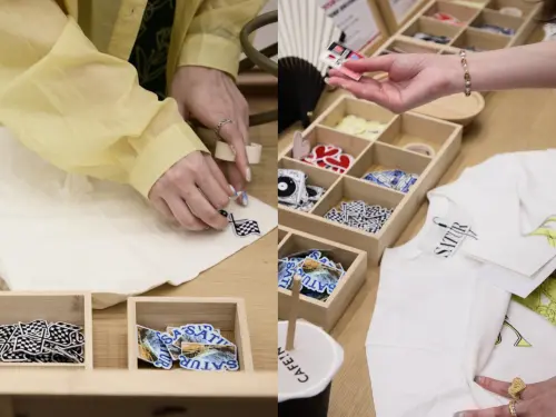 ▲「SATUR」信義威秀店開幕，台灣限定布章DIY體驗活動。（圖／SATUR提供）