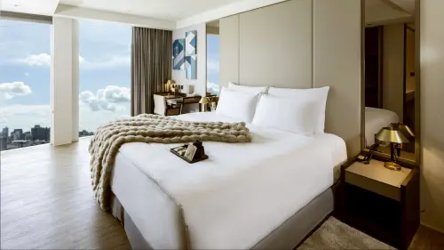 ▲天成逸旅-舶寓高雄瞄準女性消費旅遊市場，推出「香氛獻禮入住贈寶格麗備品」住房優惠。（圖／天成逸旅提供）