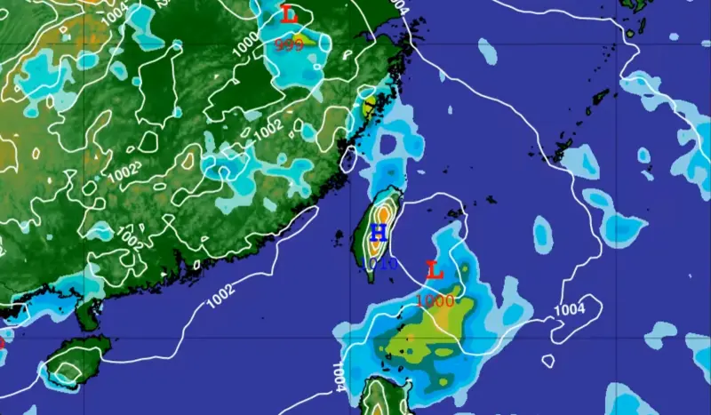▲今年第4號颱風「丹娜絲」最快在今晚至明日清晨生成，氣象專家吳聖宇分析依路徑全台各地都有機會發布海陸警報，提醒民眾注意最新天氣變化。（圖／天氣職人-吳聖宇）