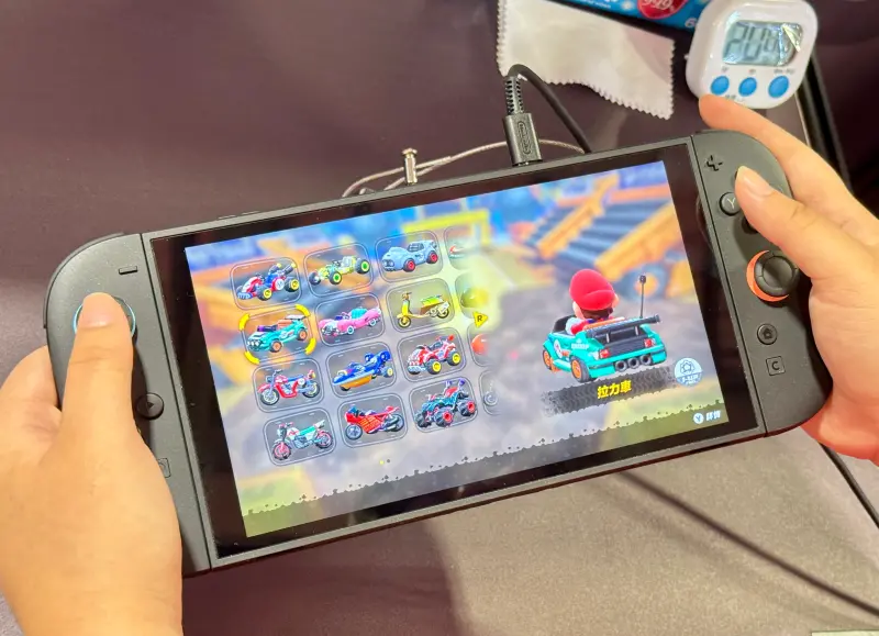 ▲任天堂Switch 2台灣預計7/10開賣，明(7/5)、後(7/6)兩天在花博舉辦體驗會，會中提供超過280台主機供玩家體驗。（圖／記者周淑萍攝）