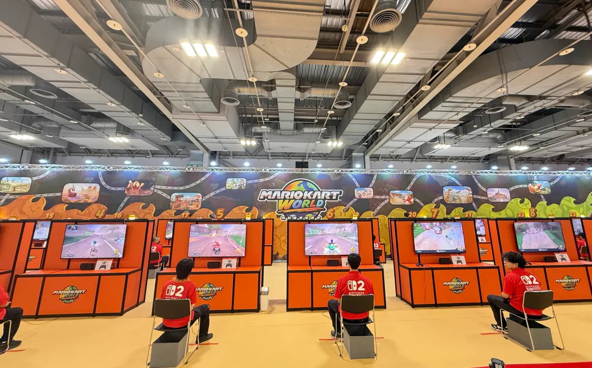 ▲任天堂之前在花博舉辦Switch 2台灣首場體驗會，今明兩天在大巨蛋則有第二場快閃體驗活動。（資料照片，圖／記者周淑萍攝）