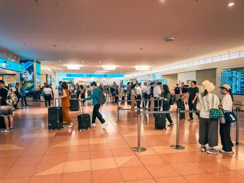 ▲今（4）日羽田機場旅客量正常，通關時間約耗時15分鐘，台日旅客略少，歐美客不受影響。（圖／「風塵萬里 旅人手札」提供）