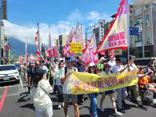 ▲民進黨重兵部署花蓮。（圖／記者陳佩君攝，2025.07.04）