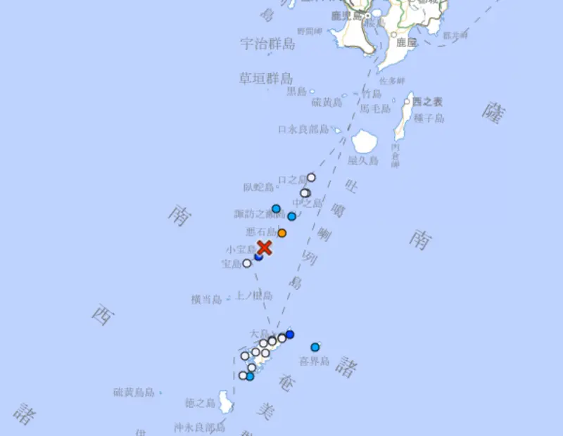 鹿兒島海域今晨又傳5.3地震！十島村惡石島第2批疏散居民6日啟程