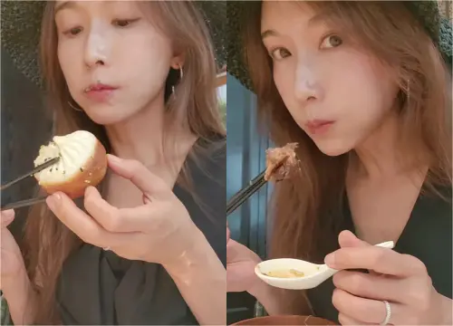 ▲林志玲也吃生煎包、東坡肉！「1舉動」震撼粉絲：難怪我胖成這樣（圖／林志玲IG）