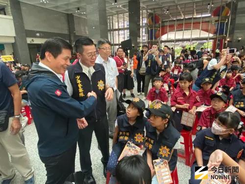 ▲林炎田開幕時笑說，今年名額為140位雖然增加，但報名一開放還是秒殺，許多警消與市府同仁家屬都未能搶到，可見報名系統是公平沒有後門的。（圖／記者郭凱杰攝,2025.07.05）