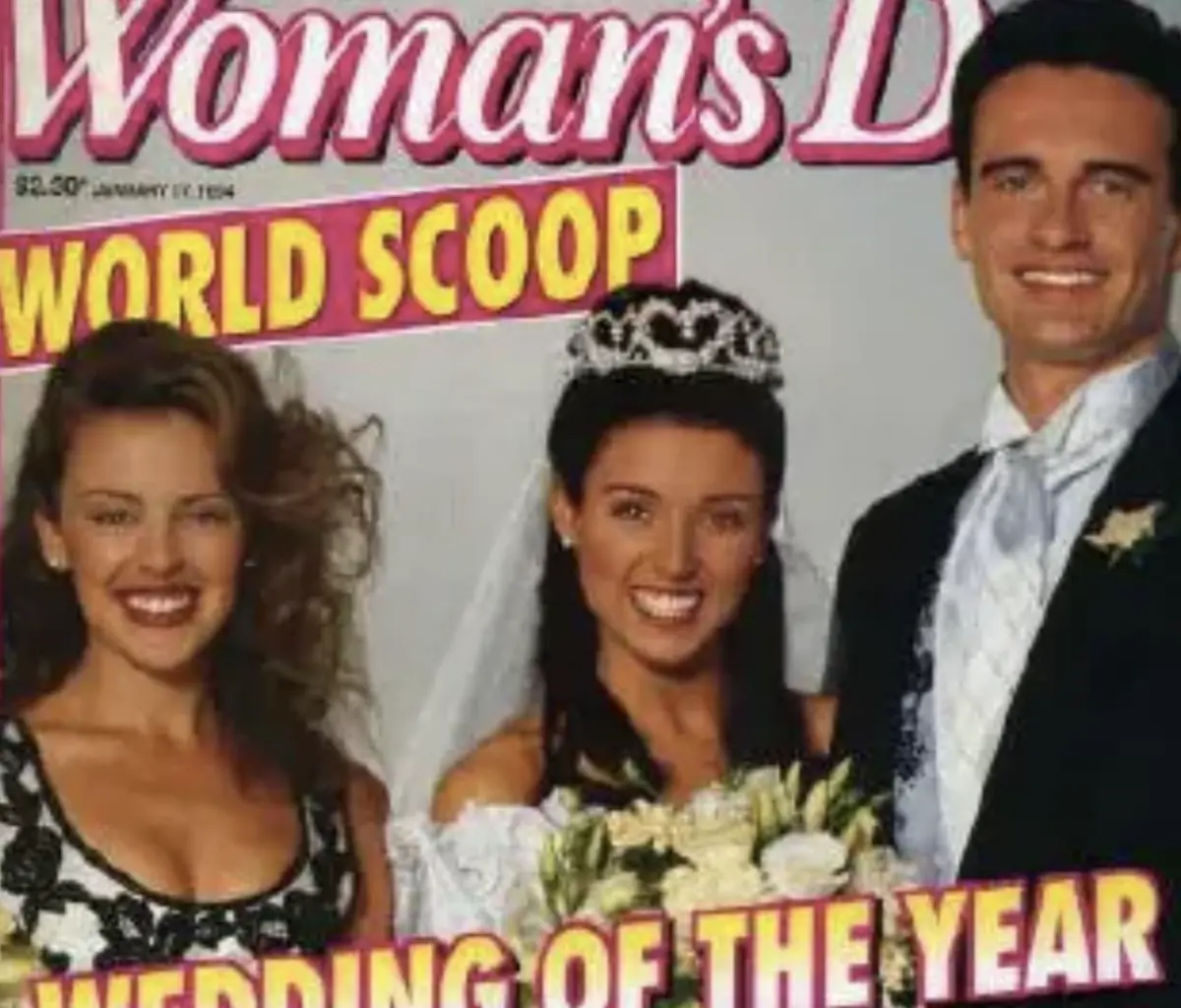 ▲朱利安麥可馬洪（右起）曾與丹妮米洛結婚，凱莉米洛也來婚禮為妹妹獻上祝福，但這段婚姻一年後就結束。朱利安過去合作的夥伴包括尼可拉斯凱吉、《聖女魔咒》、《驚奇4超人》等的演員們，都對他癌症去世表達哀悼。（圖／摘自Womans Day）