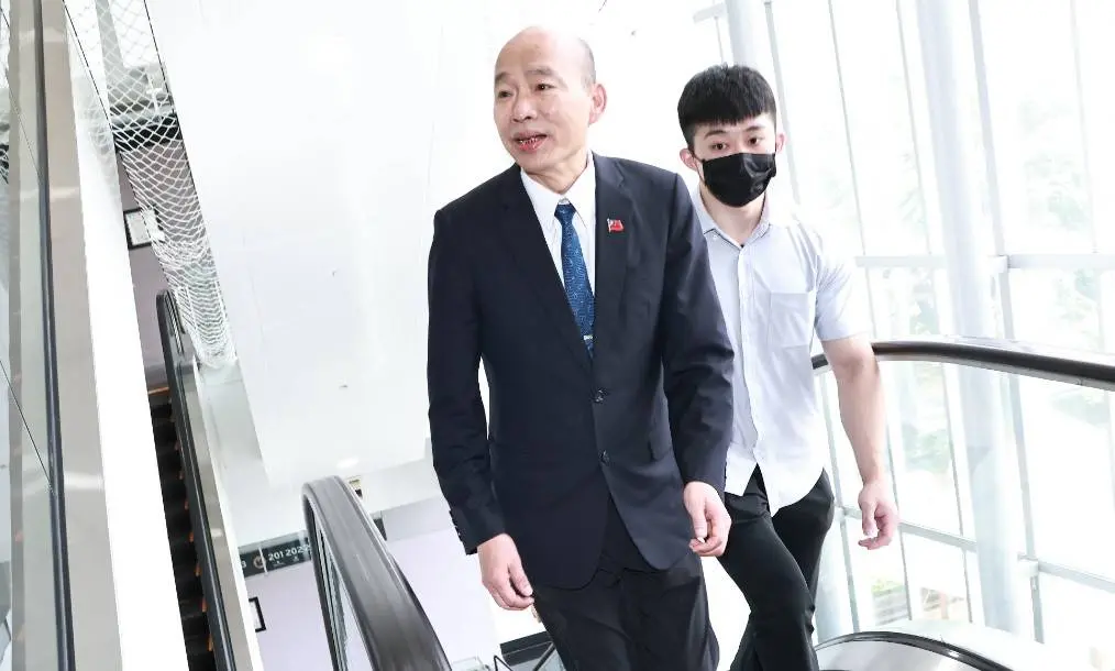 ▲立法院長韓國瑜今（5）日出席國民黨立委羅智強的新書發表會。（圖／吳翊緁攝影2025.07.05）